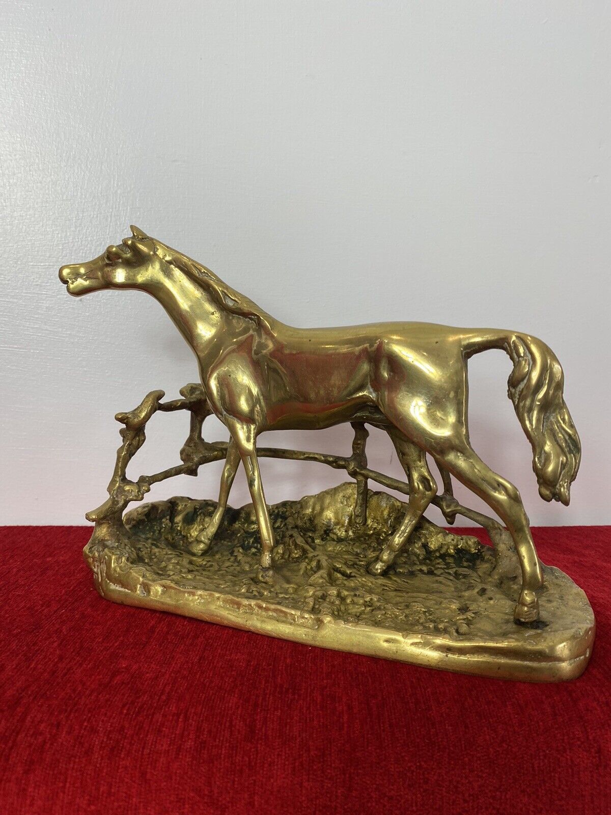 Brass Stallion Sculpture After P J Mene Titled Djinn Etalon Barbe photo buy