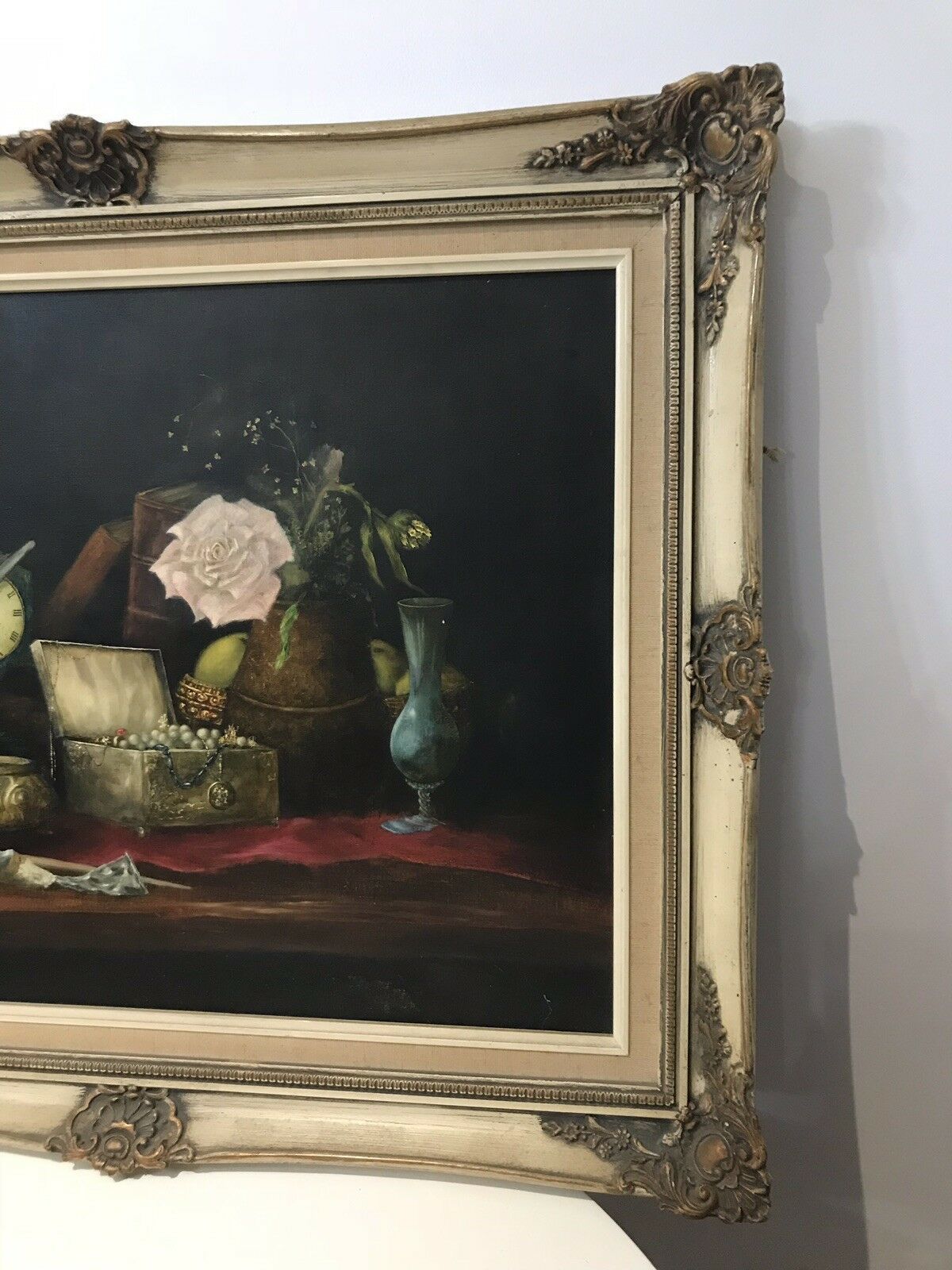 photo furniture Rare Antiquirian Collecters Oil Painting Signed By Artist C.M.P
