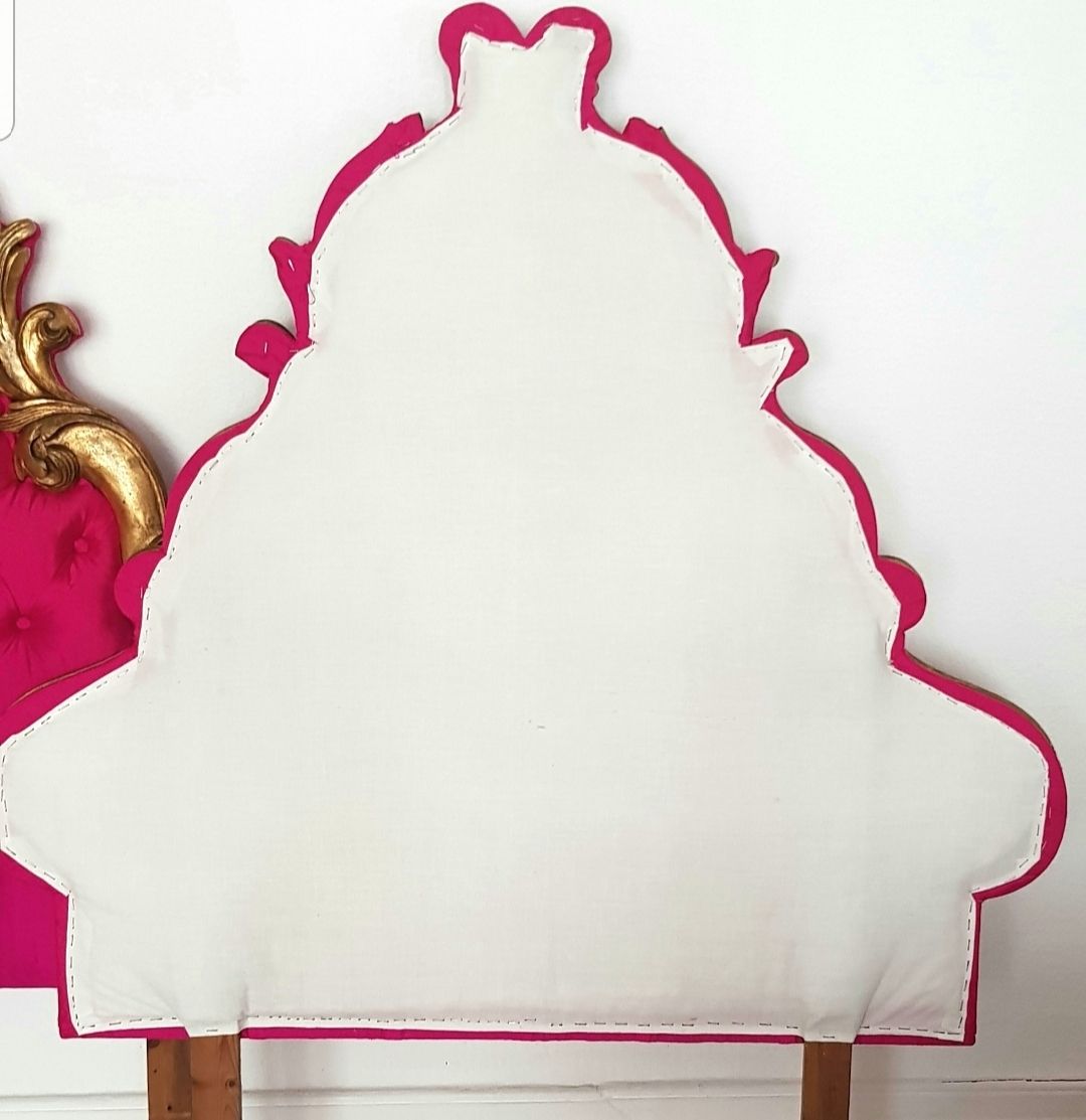 A Pair Of Antique French Giltwood Padded Headboards, Louis XV, Baroque Headboard. photo vinterior