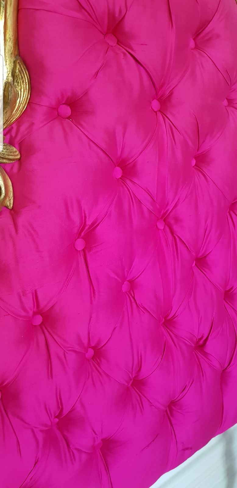 A Pair Of Antique French Giltwood Padded Headboards, Louis XV, Baroque Headboard. photo buy