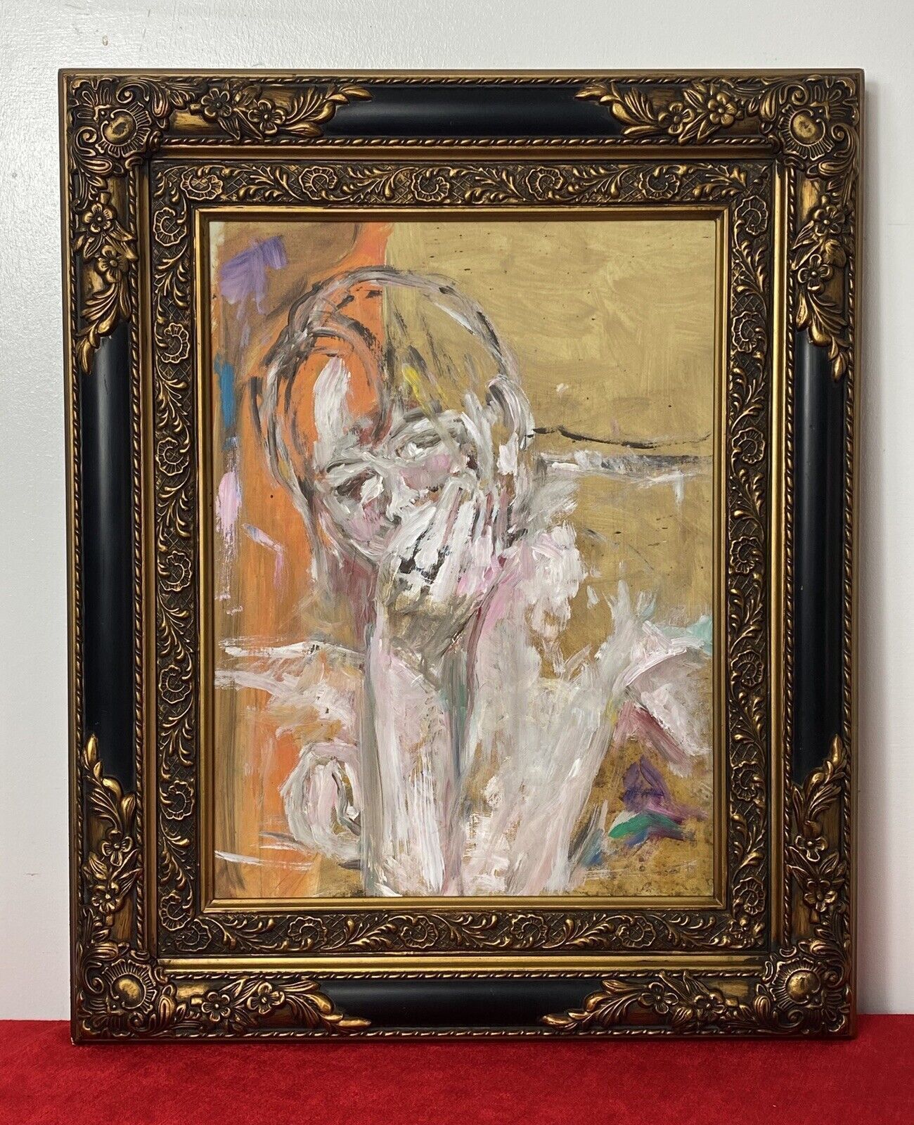 Impressionist Face And Hands Portrait Study By British Artist Micheal Jenkins photo vinterior