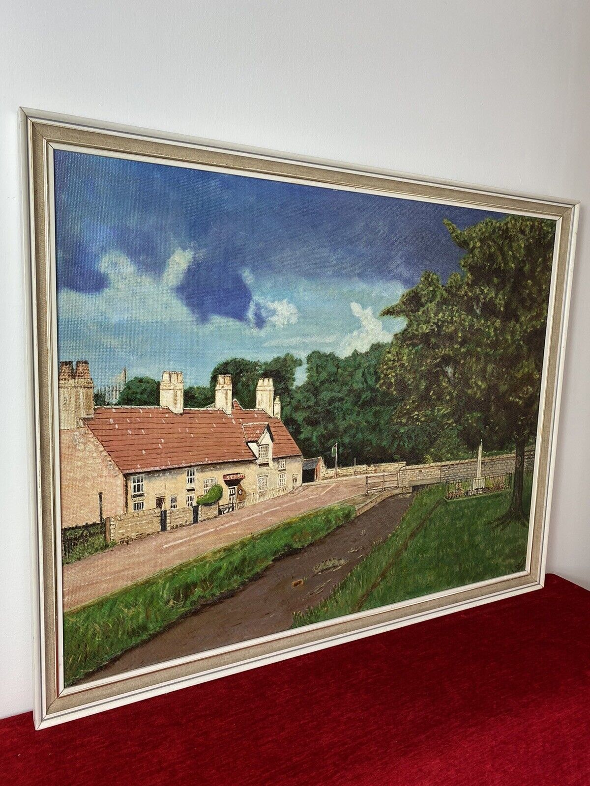 photo furniture The Jug And Glass Pub Mansfield, England Modern Oil Painting By Artist L Davis