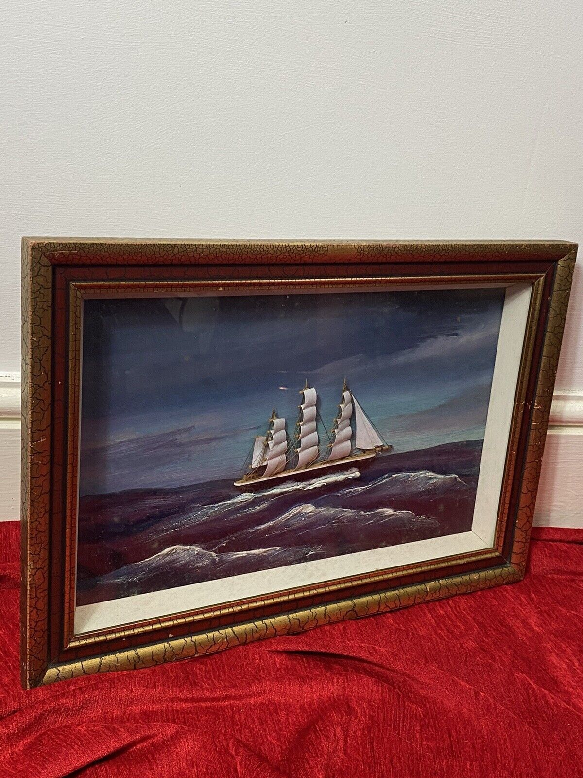 Nautical Diorama Model Artwork Of Historic British Tea Clipper Ship ‘Cutty Sark photo Art