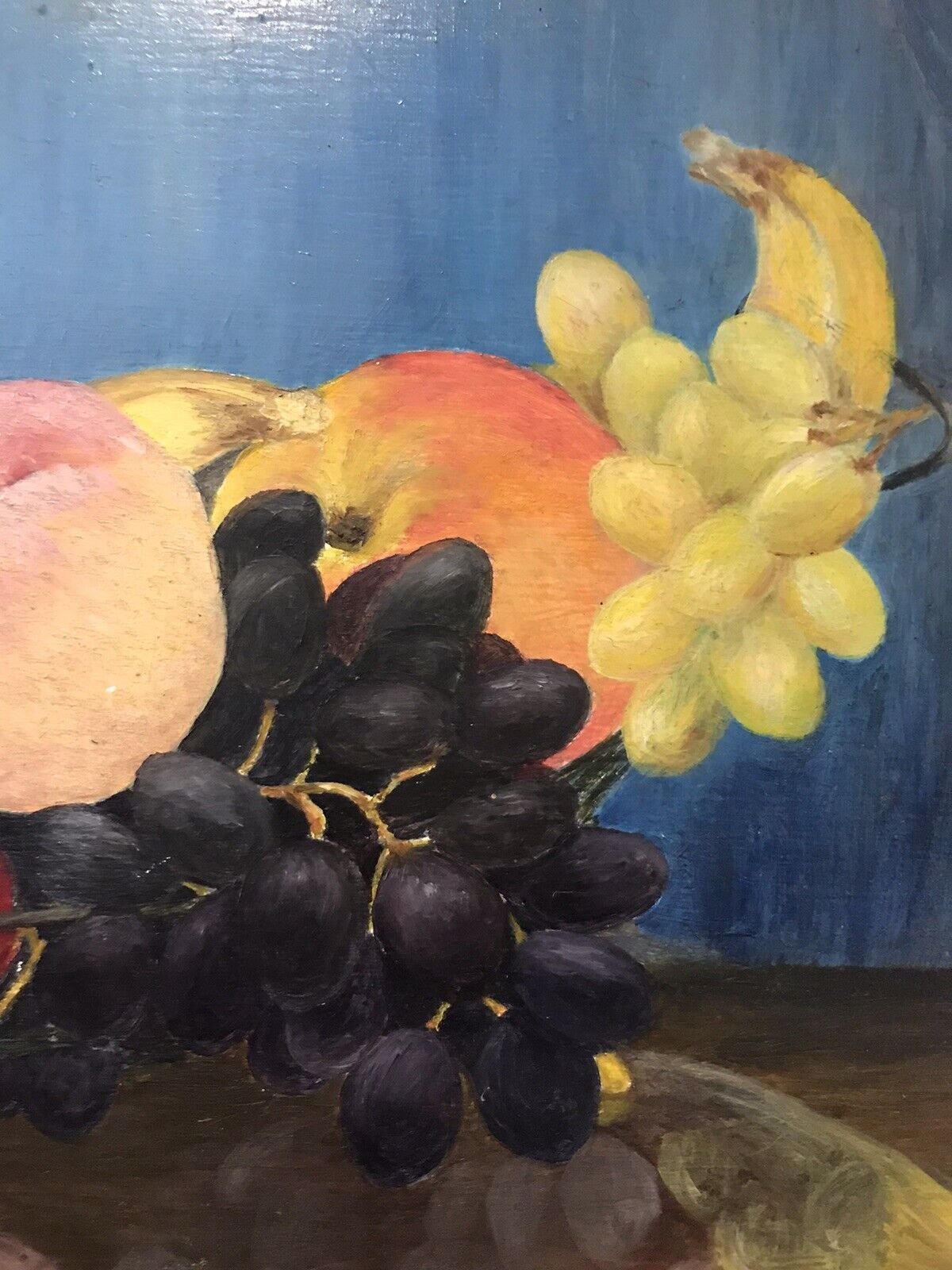 Stunning Fruit Bowl Still Life Oil Painting Known Scottish Artist Hugh Murdoch photo vinterior