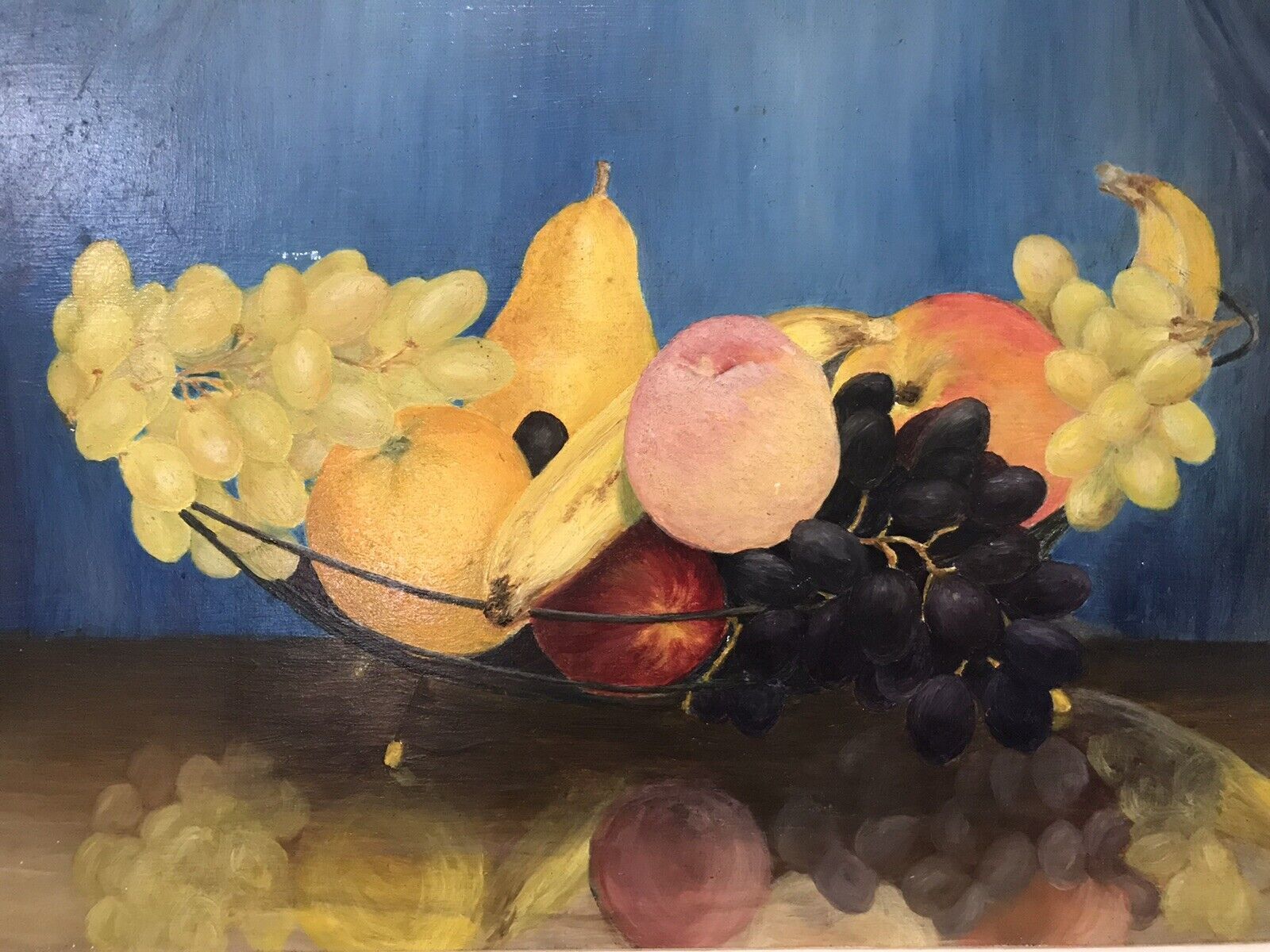Stunning Fruit Bowl Still Life Oil Painting Known Scottish Artist Hugh Murdoch photo buy
