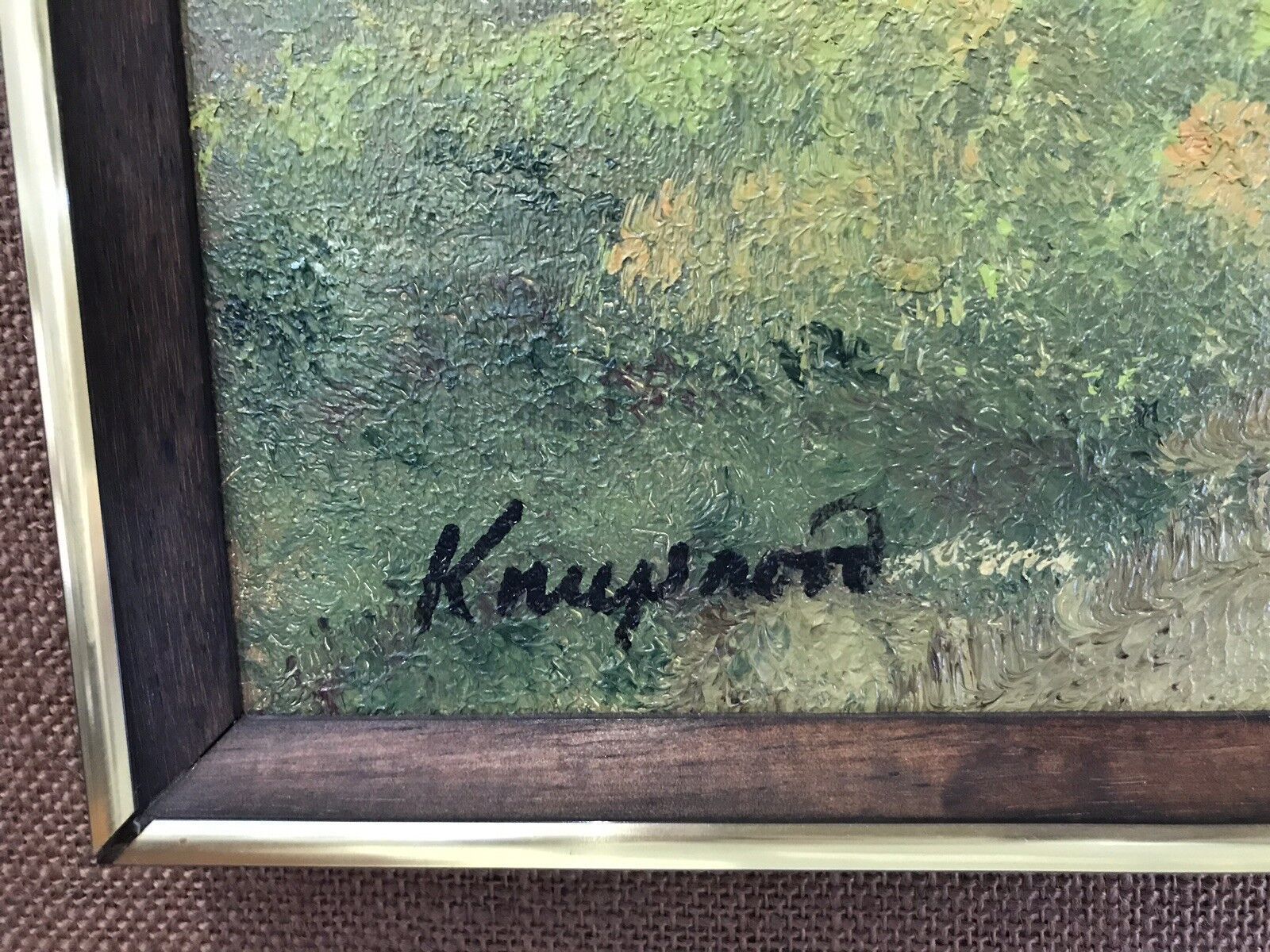 Dutch Woodland Scene Landscape Signed By The Artist Knupsnord photo buy
