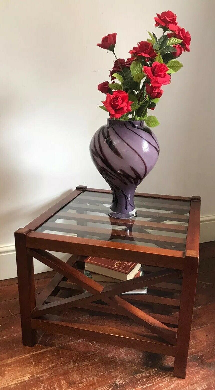 Sea Captains Mahogany X Frame Coffee Table Stunning Maritime Piece