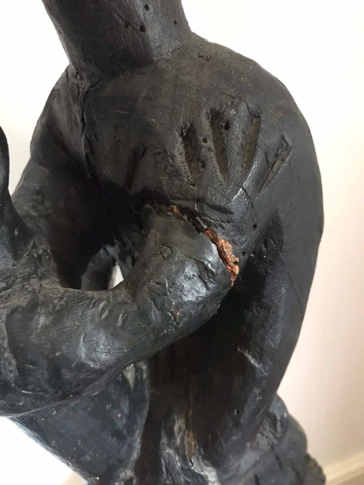 Museum Grade African Primitive Congo Style Wood Carving Mother And Child photo buy