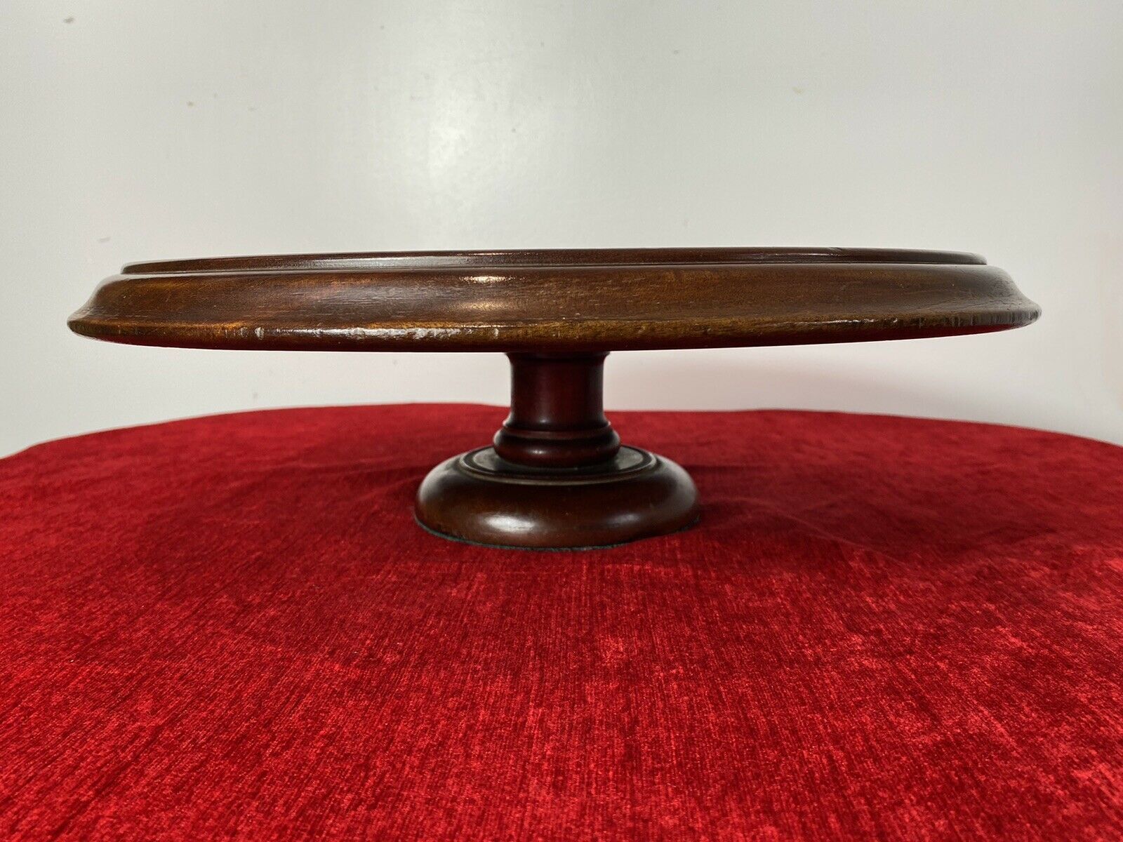 Antique Georgian Circa 1890 Lazy Susan Turntable In Rich Mahogany photo Furniture