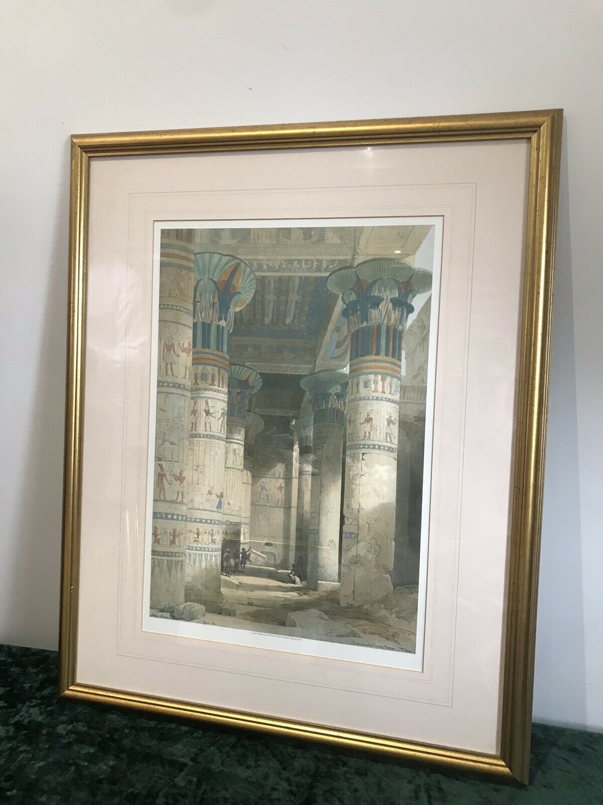 Fine Lithograph ‘View Under The Grand Portico Philae Egypt’ David Roberts R.A photo furniture