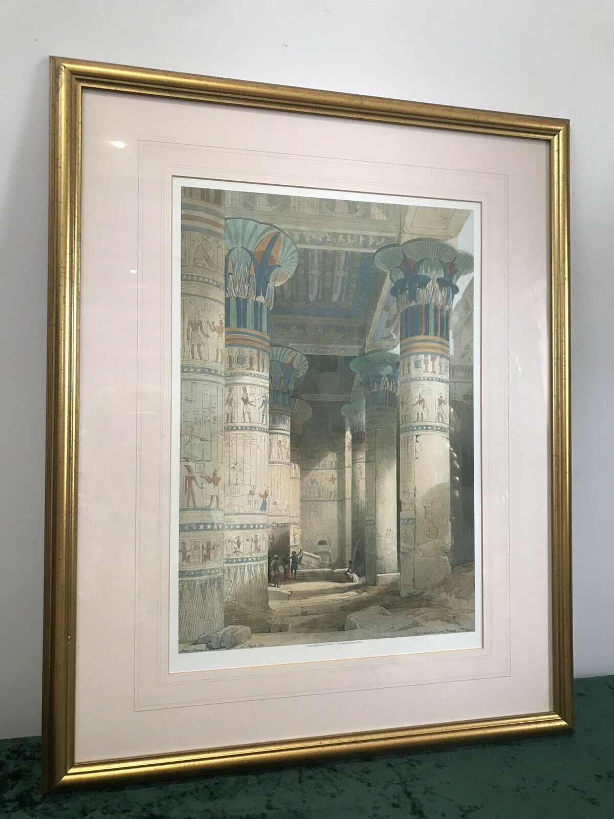 Fine Lithograph ‘View Under The Grand Portico Philae Egypt’ David Roberts R.A photo for sale
