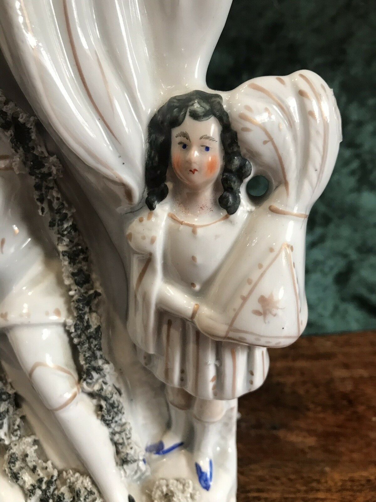 Rare Antique Staffordshire Figurine King John Of England Signing Magna Carter photo 265.0