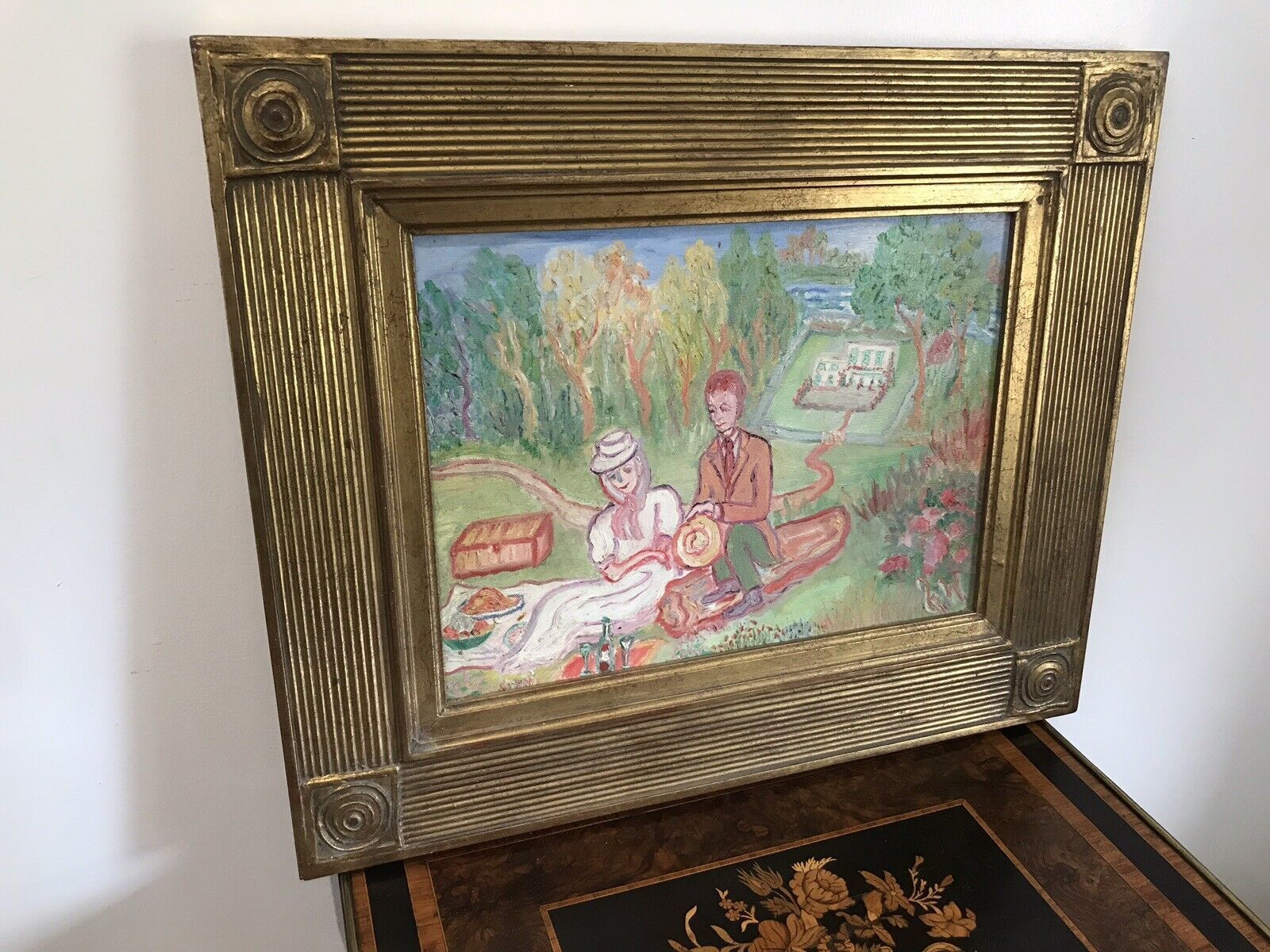 Original Contemporary Oil On Canvas Painting By Shiela Parker Dunbar Walker photo for sale