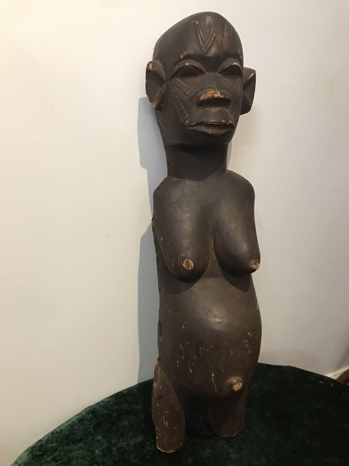 Historic Antique 19th Century Zulu Fertility Wood Carving Sculpture photo for sale