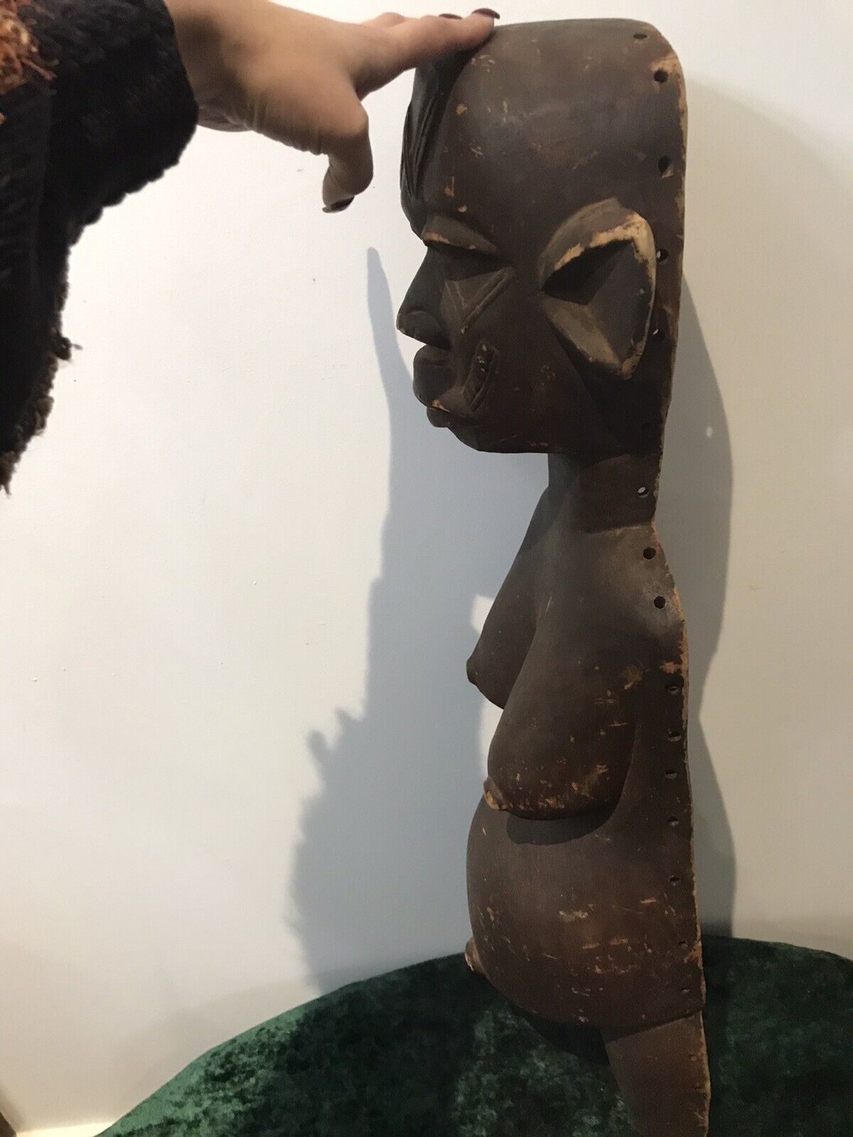 photo for sale Historic Antique 19th Century Zulu Fertility Wood Carving Sculpture