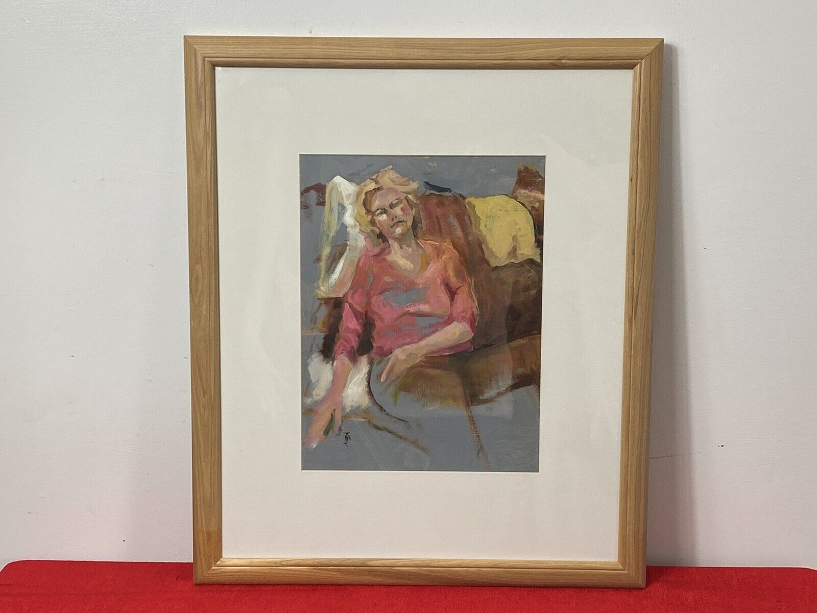 Modern Art Portrait Of Lady Muse ‘Helen’ By Artist Michael Jenkins photo furniture