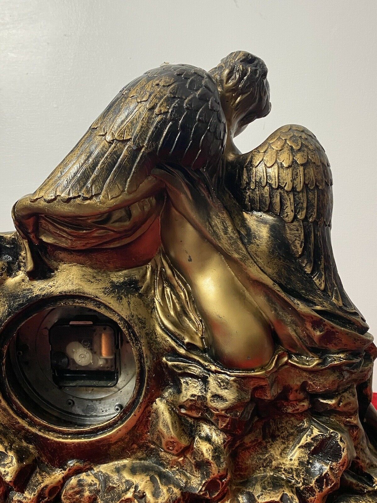 Home Decor Classical Athen Goddess Of Wisdom Ornate Gilded Mantle Clock W M Widdop Movement photo