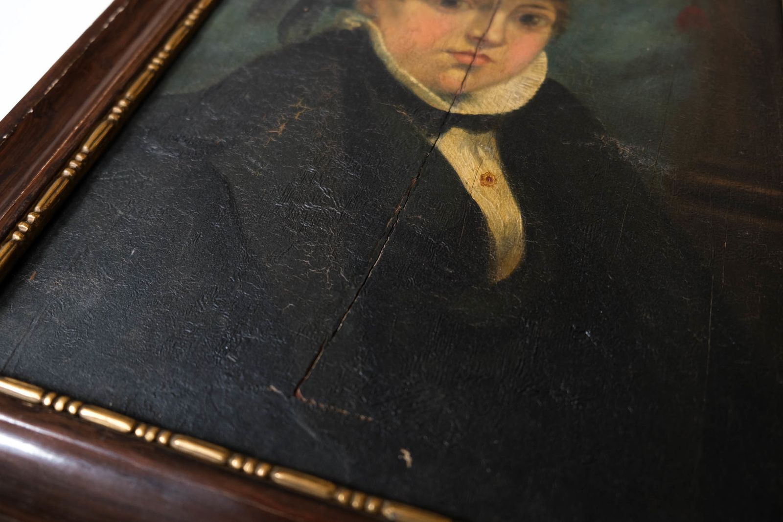 Early 19th Century Portrait Painting, Oil On Board C.1820s photo buy