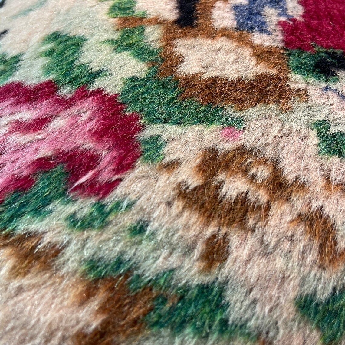 Vintage Hand Made Rug Cushion Cover, 30 X 60 Cm Decorative Rug Pillow Cover, Large Vintage Turkish Rug Cushion Cover photo Textiles