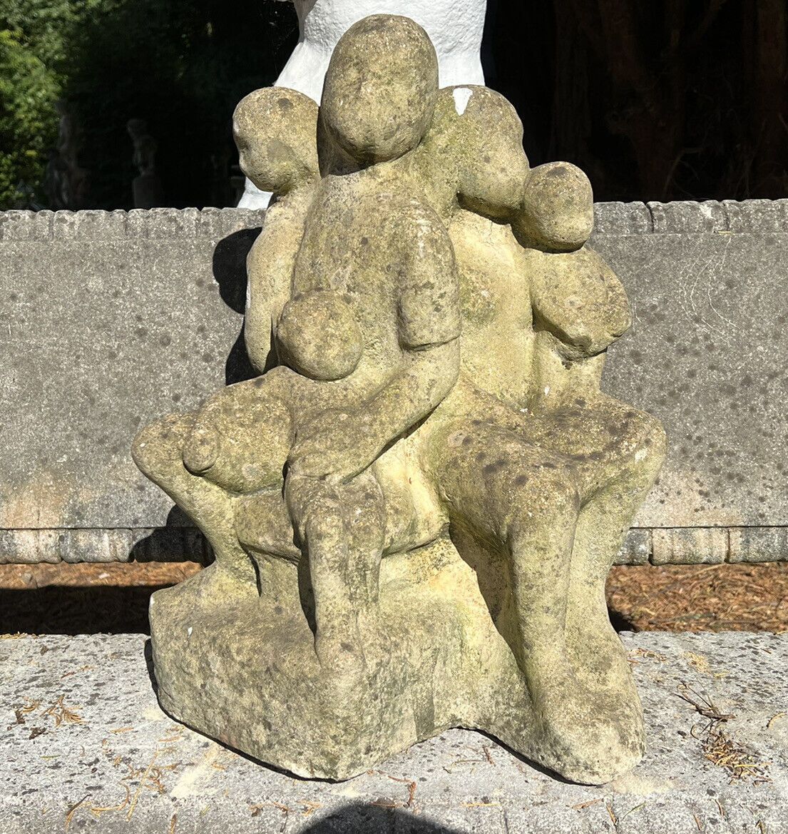 Modernistic Henri Moore Style 'Family Heirloom Portrait ' Garden Statue photo furniture
