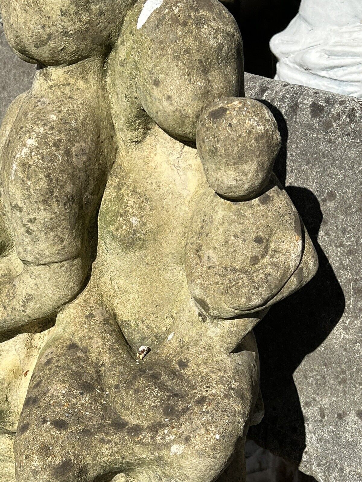 Garden Decor Modernistic Henri Moore Style 'Family Heirloom Portrait ' Garden Statue photo