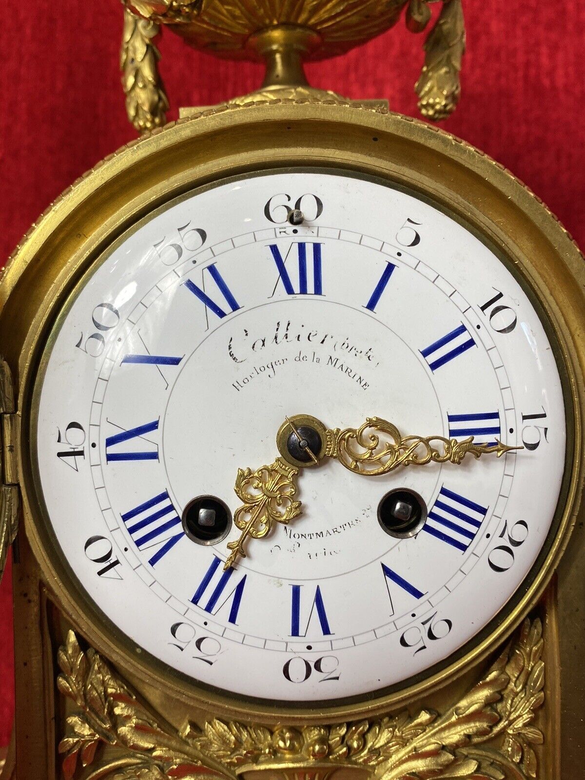 19th Century Japy Freres Bronze Ormolu Museum Quality Mantle Clock Garniture photo vinterior