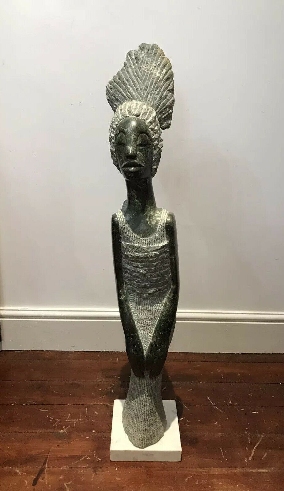 African Marble 20th Century Mother And Child Sculpture By Tendai Mutinhima photo furniture
