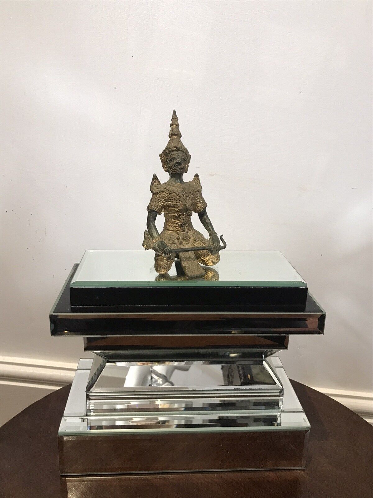 285.0 Exceptional 19th Century Gilt Bronze Meditation Pose Buddha In Fine Detail photo