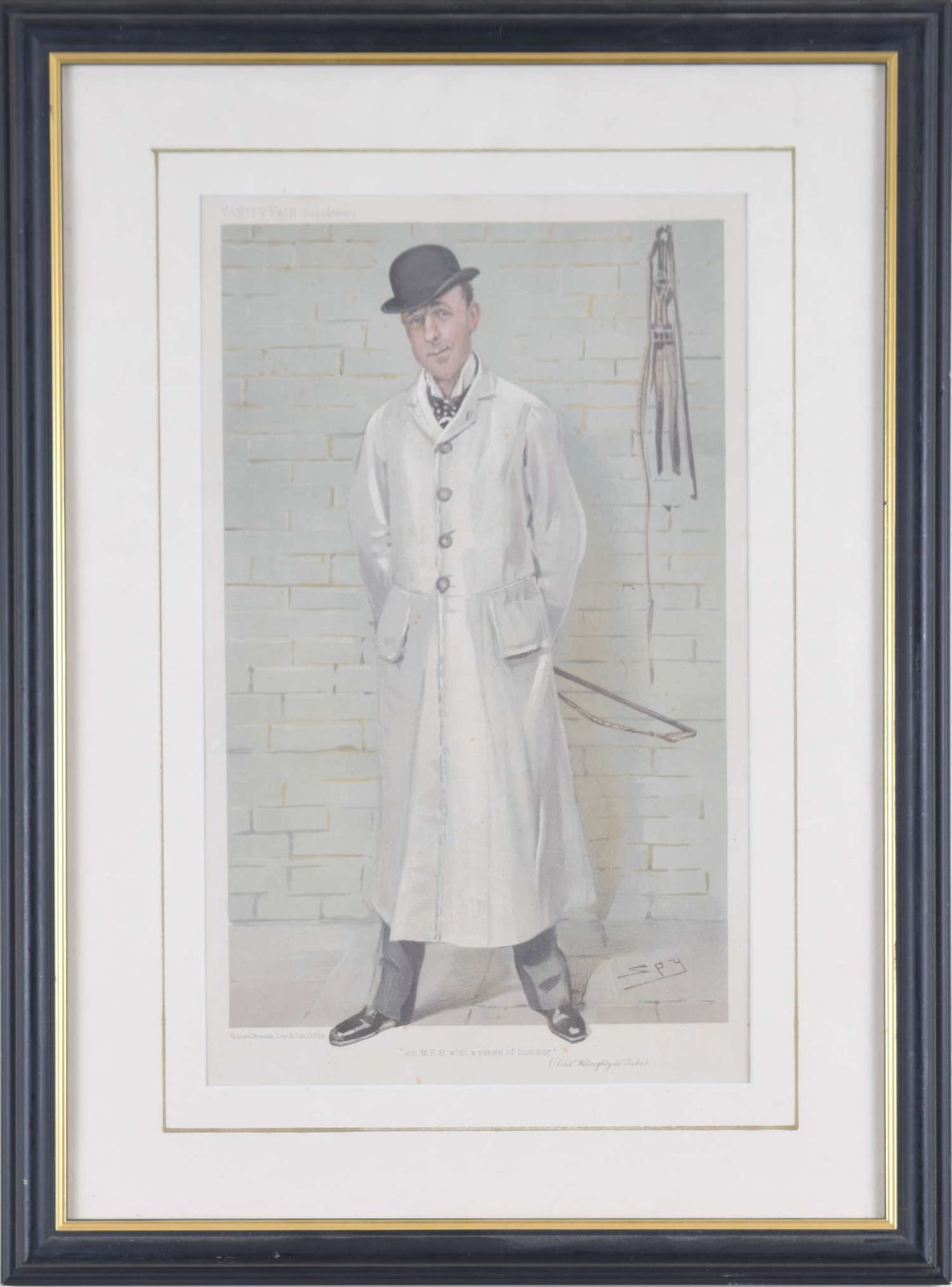 Sir Leslie ‘Spy’ Ward For Vanity Fair Magazine An Mfh With A Sense Of Humour (1905) photo furniture