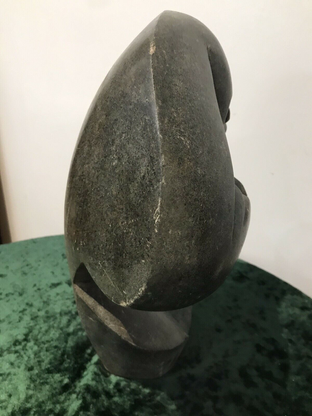 1165.0 Fine Art 20th Century Carved 3 Heads Sculpture In The Style Of John Milne photo