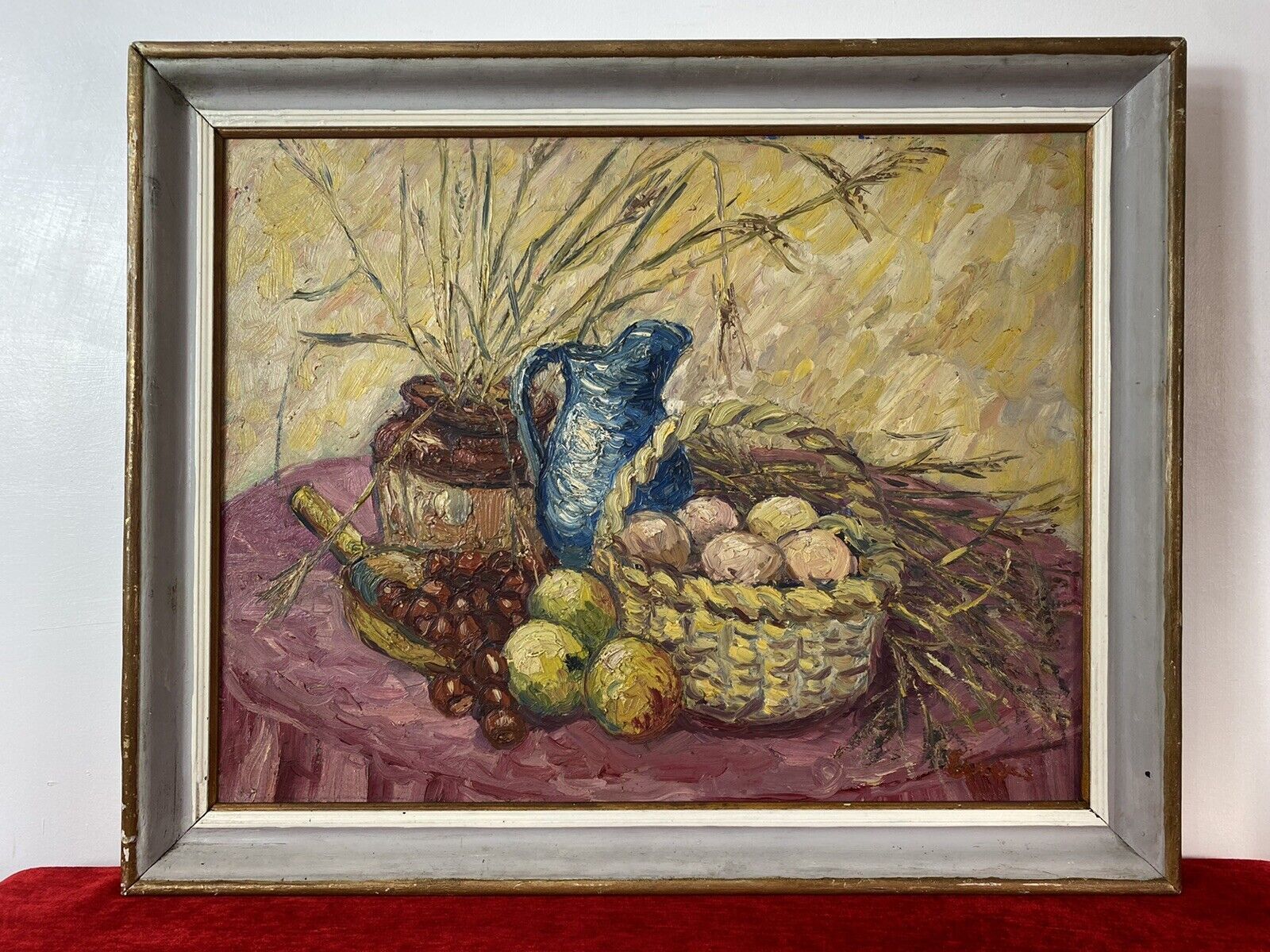 French Impressionist Oil Artwork Of Harvest Fruits After Claude Monet photo vinterior
