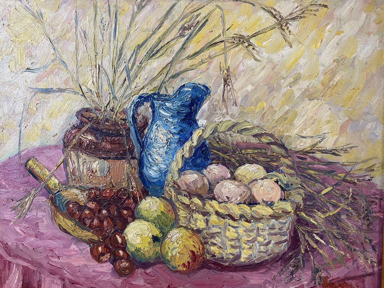 French Impressionist Oil Artwork Of Harvest Fruits After Claude Monet photo buy