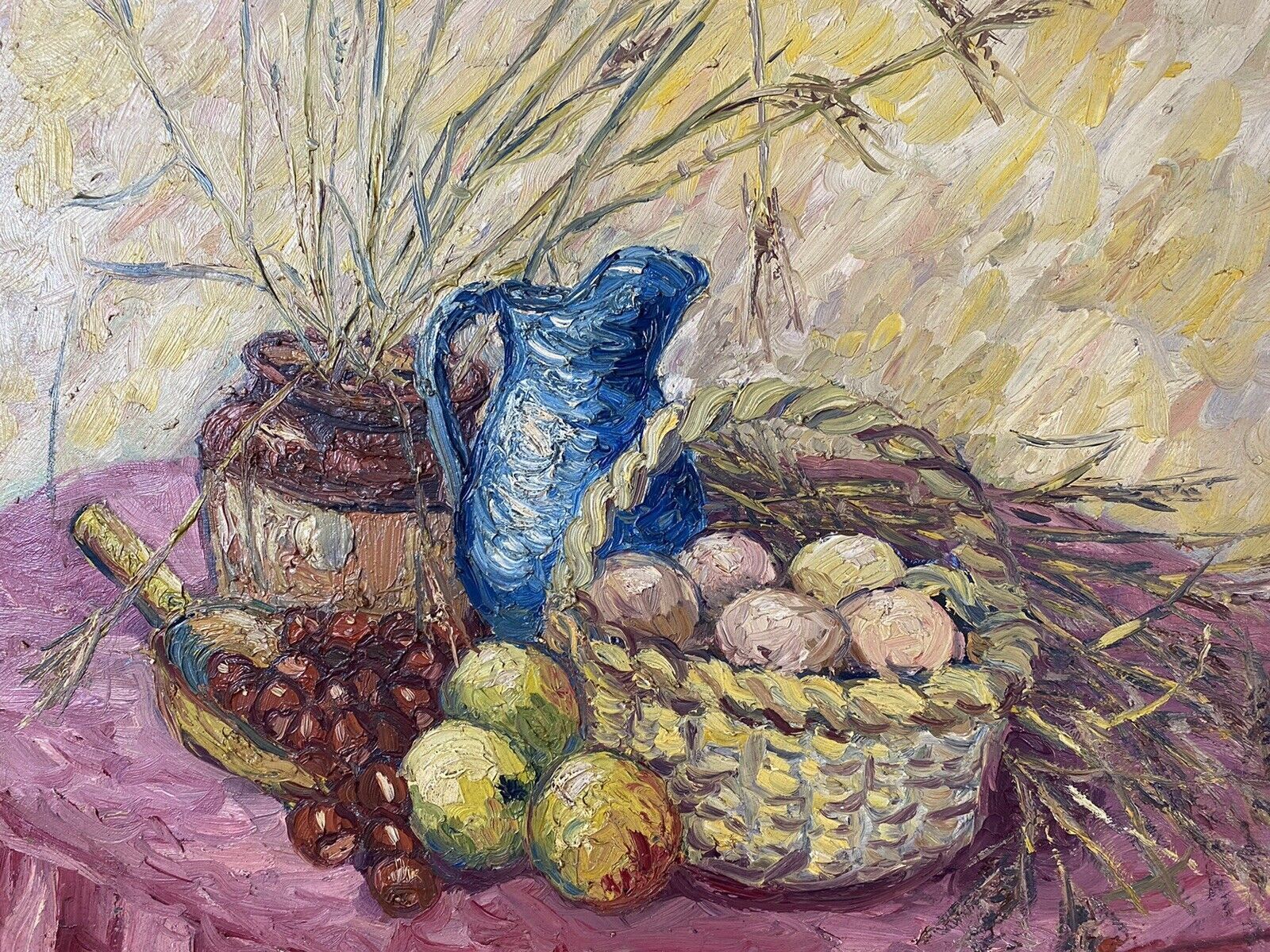 photo furniture French Impressionist Oil Artwork Of Harvest Fruits After Claude Monet