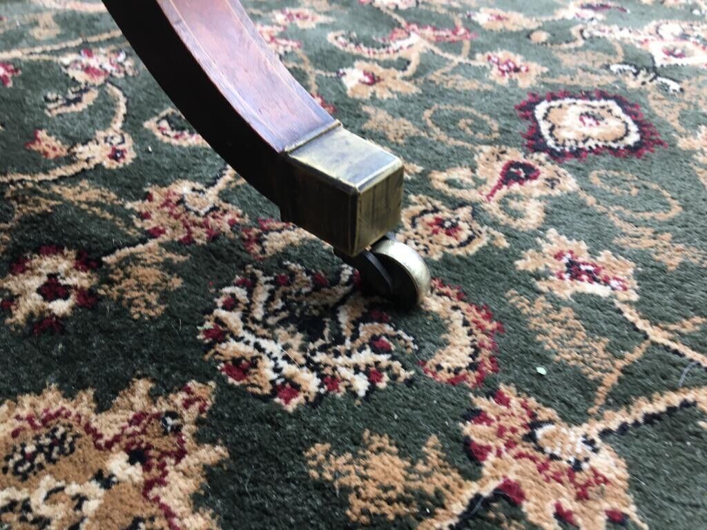 Furniture Period Fine Antique George III 1760 Red Walnut & Herringbone Inlay Sofa Table photo
