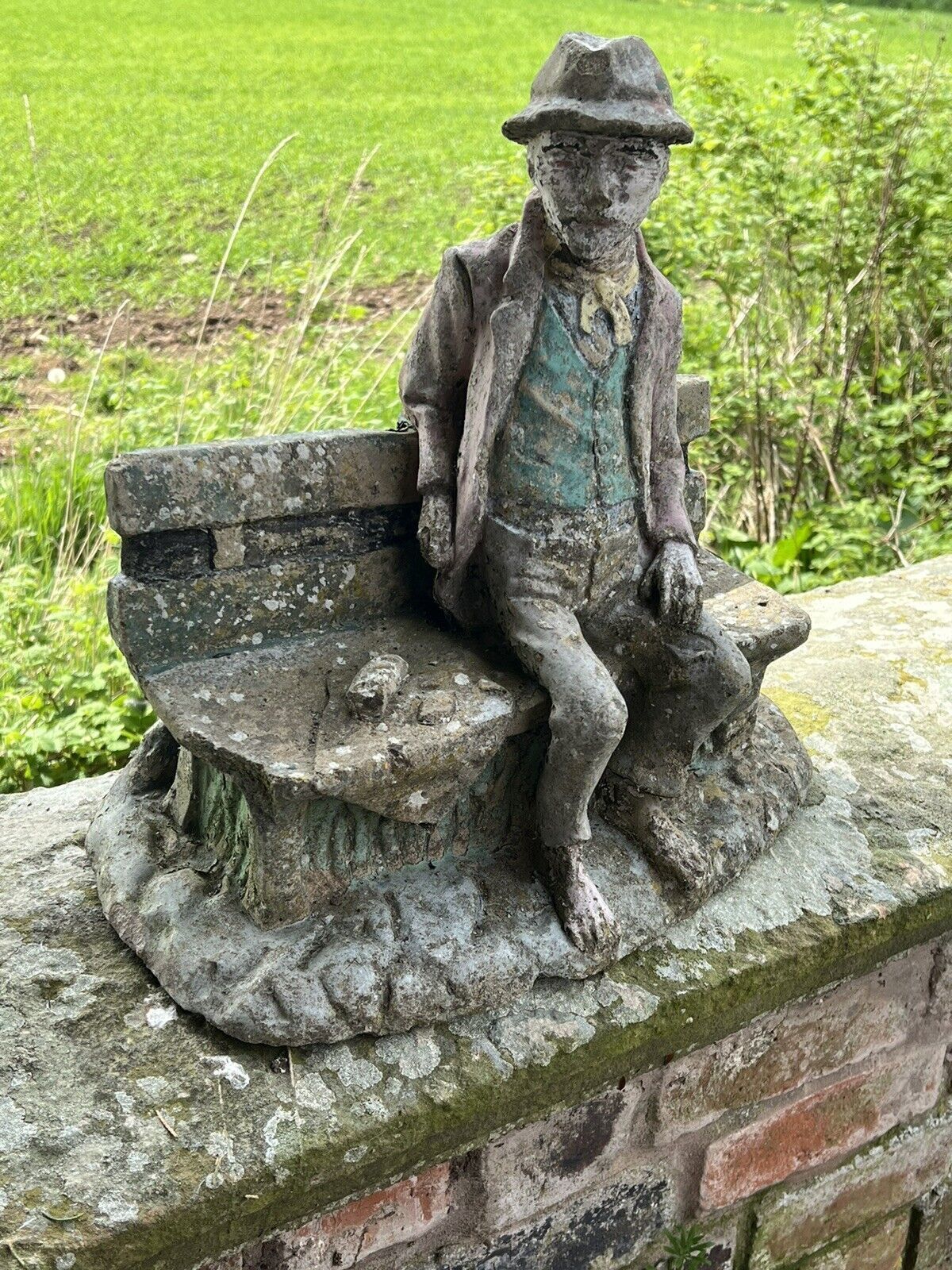 Rare Vintage Albert Einstien Sitting On Hydepark Bench Garden Showpiece photo 295.0