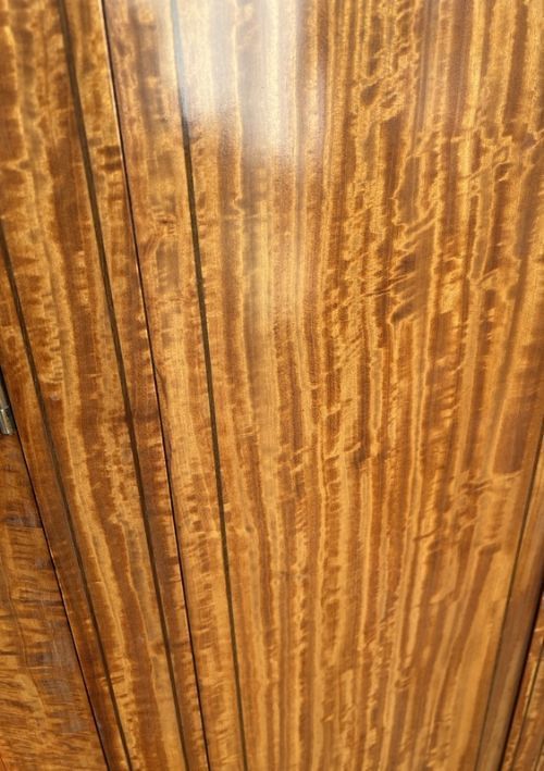 Quality Edwardian Satinwood & Inlaid Wardrobe photo vinterior