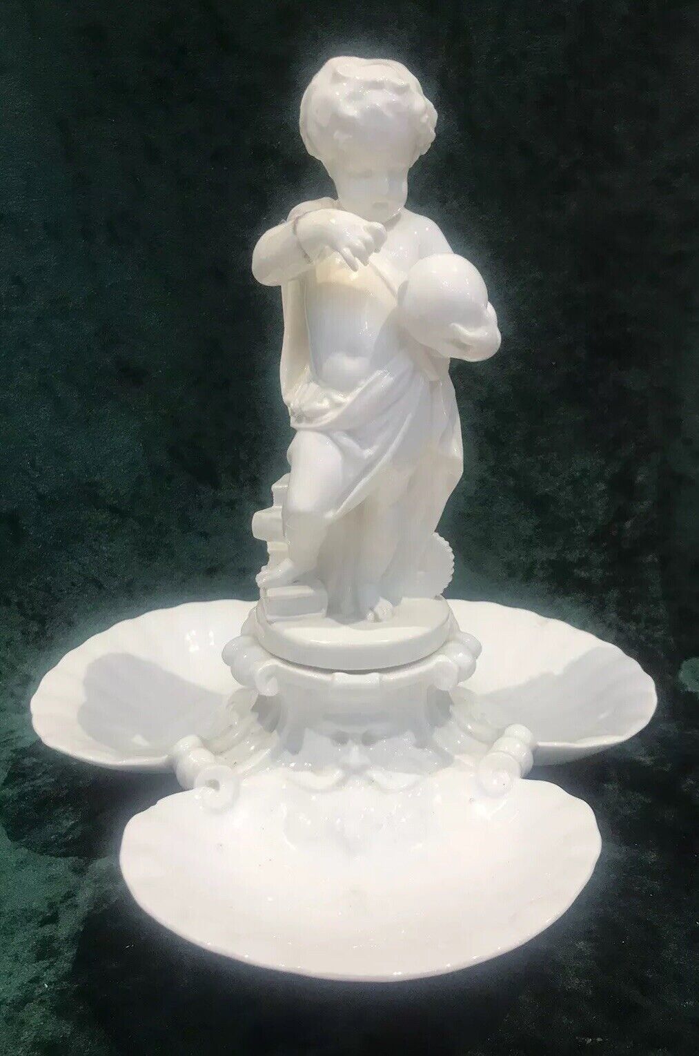 English Rare Fine Antique Putti Centre Piece Early 19th Century Minton photo furniture