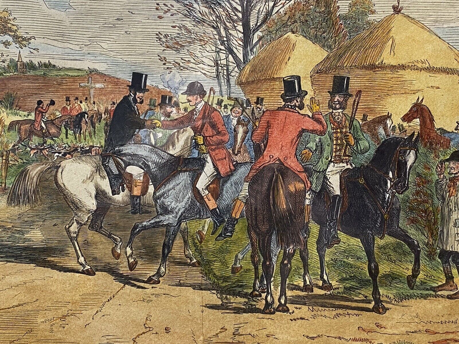 First Day Of The Season Characterised Etching By British Illustrator John Leech photo buy