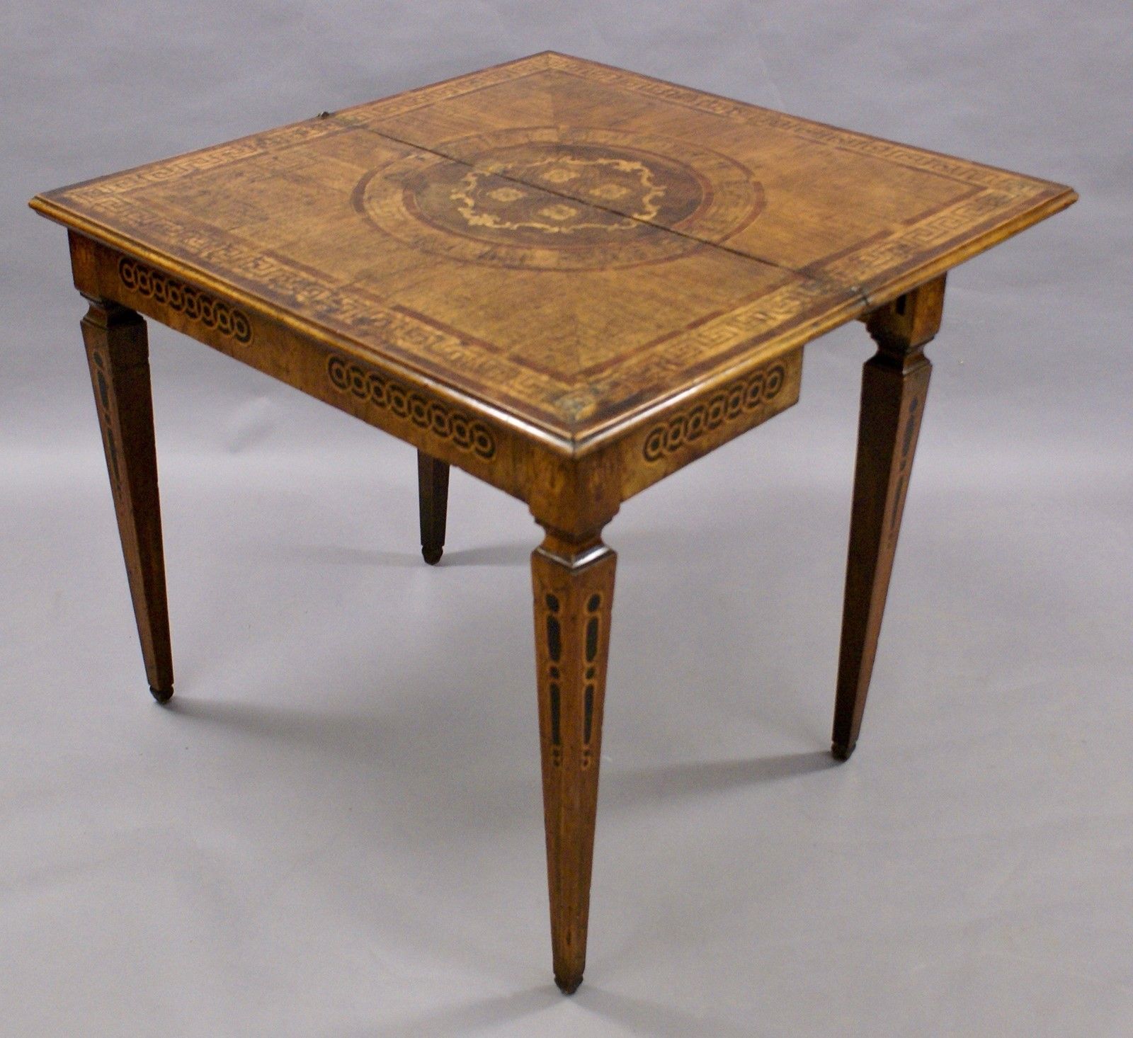 A Rare 18th Century Italian Inlaid Games Table photo for sale