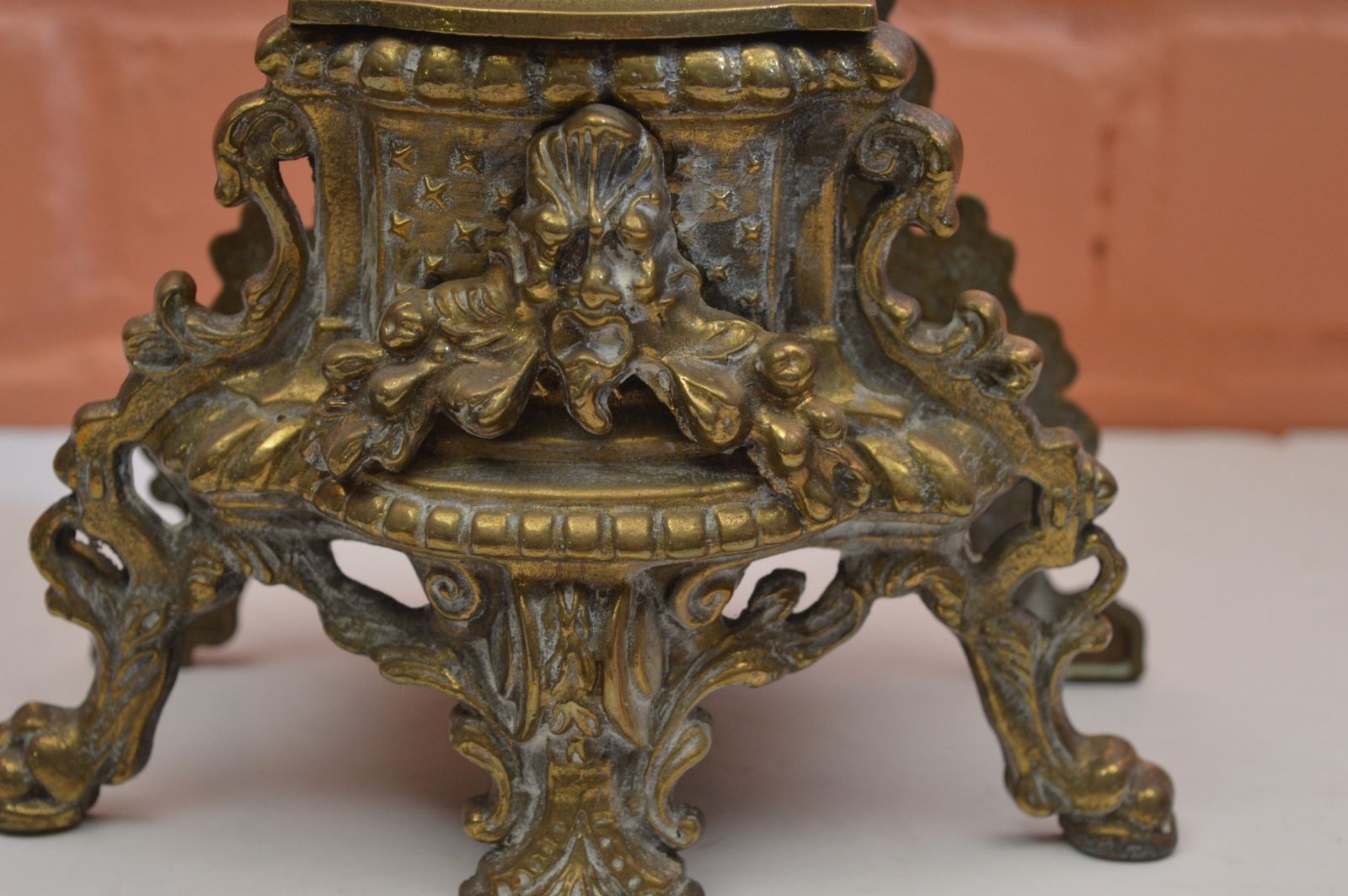 Large (5kg) French 6 Stem Brass Candelabra,C1870 photo buy