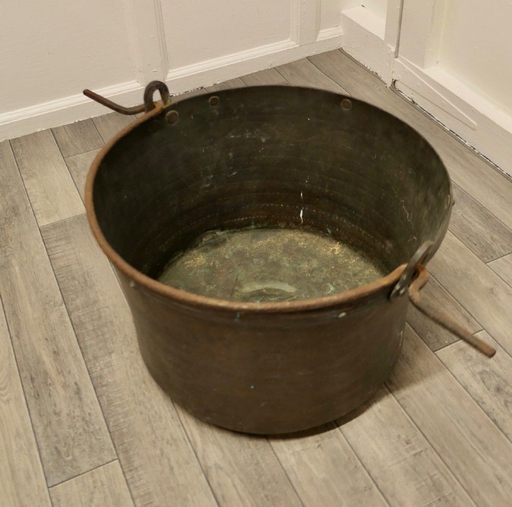 Very Large 19th Century Copper Cooking Pot, Cauldron photo 660.0