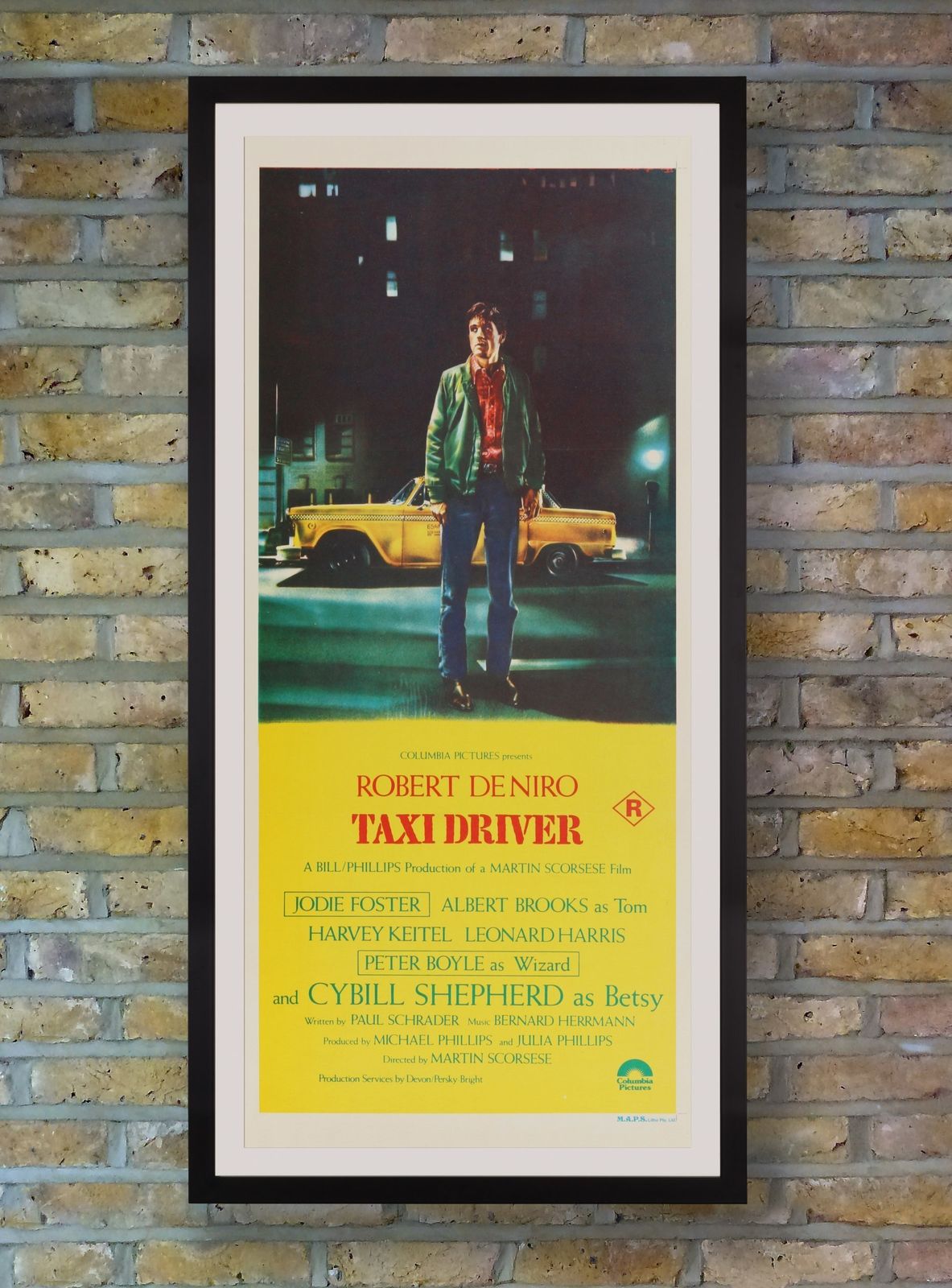 'Taxi Driver' Original Vintage Film Poster, Australian, 1976 photo furniture