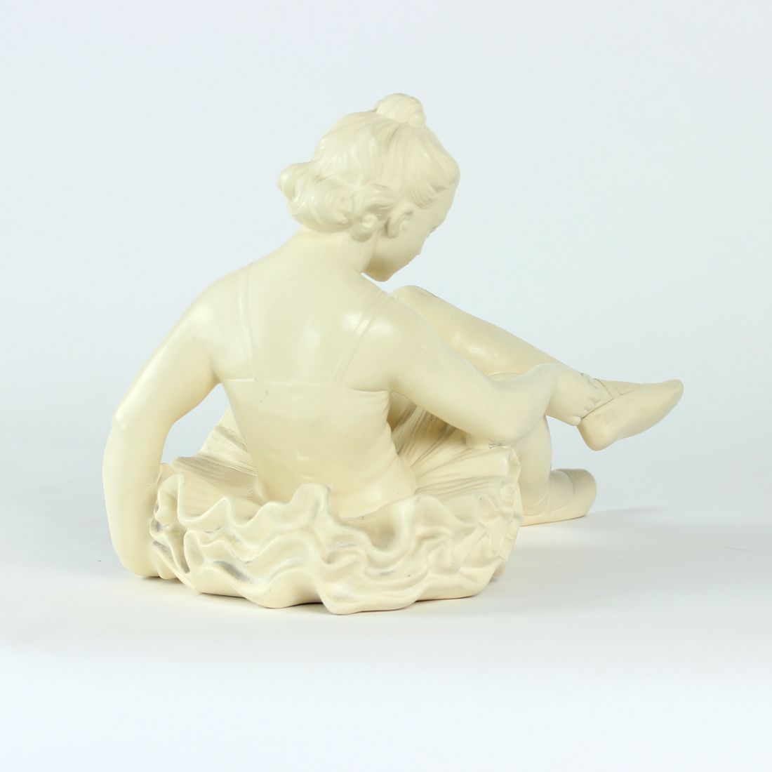 Home Decor Mid Century Plaster Sculpture Of Ballet Dancer, Jihokera, Czechoslovakia 1960s photo