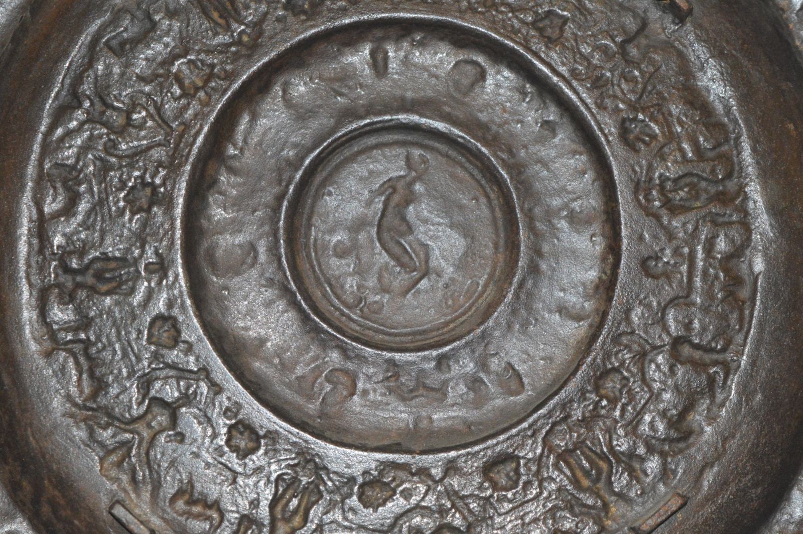 photo for sale Large Bronze Plate, Grand Tour Piece, Classical Decoration, C 1870