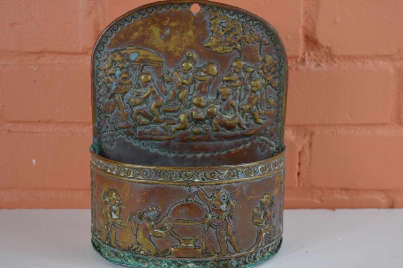 Dutch Hanging Candle/Spill Box,C1800