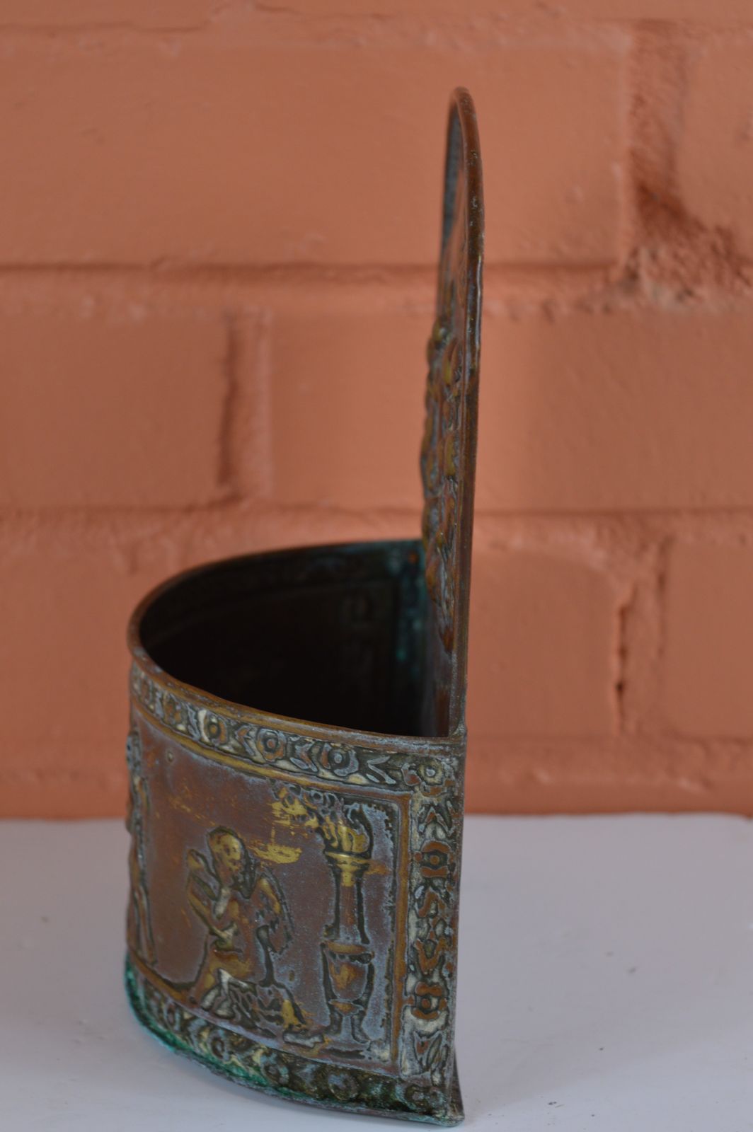 Dutch Hanging Candle/Spill Box,C1800 photo 295.0
