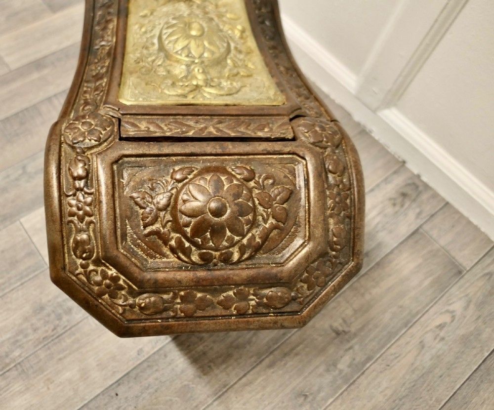 19th Century Cast Iron And Brass Art Nouveau Coal Scuttle photo 474.0