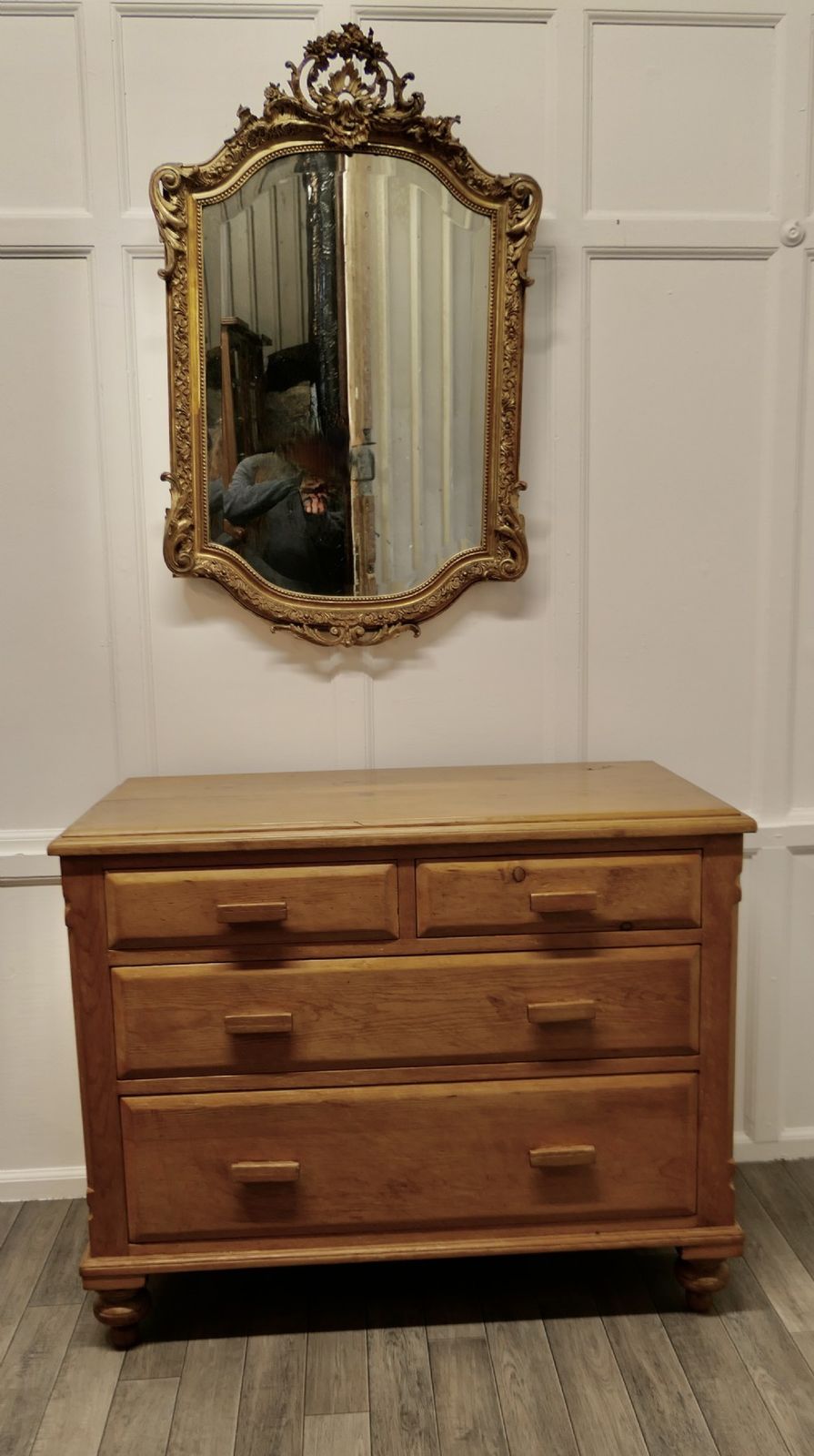 Victorian Stripped Pine Chest Of Drawers photo vinterior