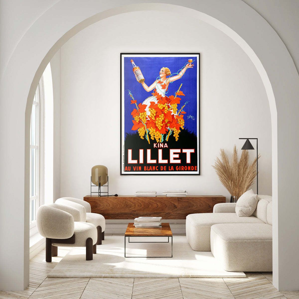 Kina Lillet 1937 French Vintage Alcohol Poster, Robys photo furniture