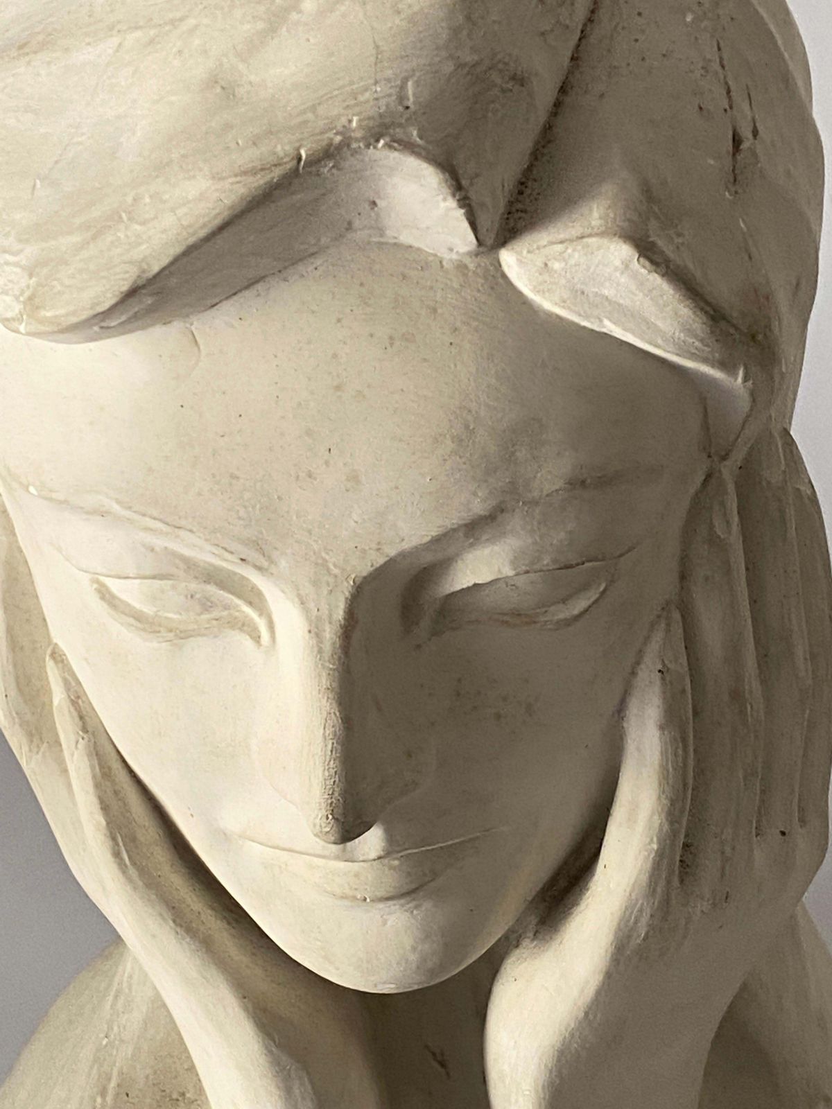 Plaster Sculpture, Art Deco Period, Jan & Joel Martel Style, France, Circa 1930 photo furniture